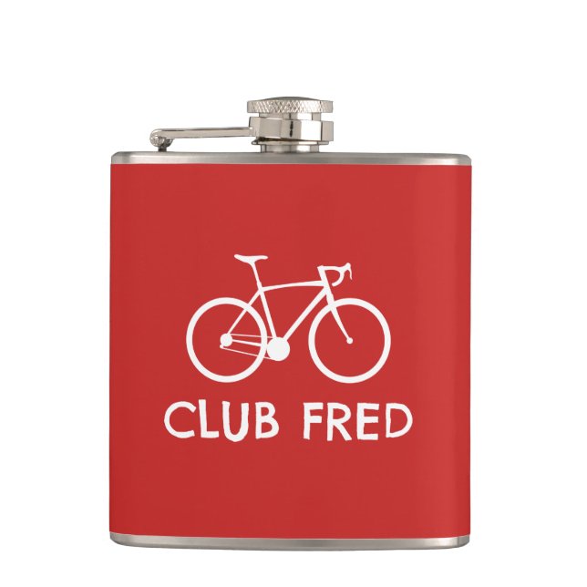 Club Fred Cycling Hip Flask (Front)
