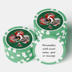 Club - Las Vegas Playing Card Shape Poker Chips