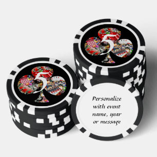Club - Las Vegas Playing Card Shape Poker Chips