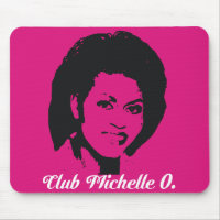 Club Michelle Mousepad in  Hot Pink