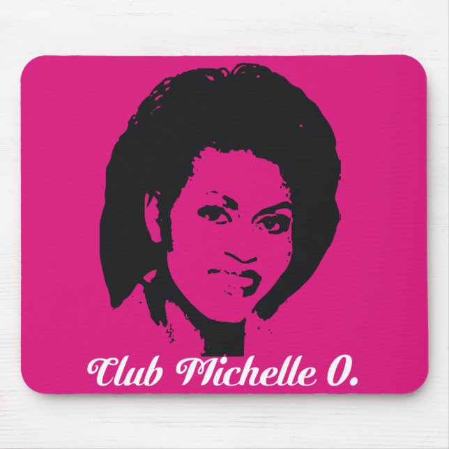 Club Michelle Mousepad in  Hot Pink (Front)