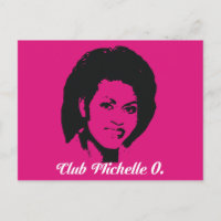 Club Michelle O Postcards, Hot Pink