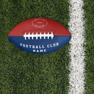 Club Name Logo Red Blue Football