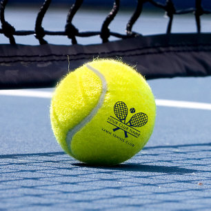 Club Name Tennis Team Any Colour Custom Tennis Balls