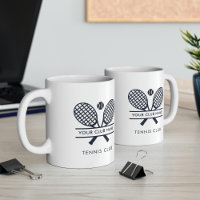 Club Name Tennis Team Navy Blue Logo Custom