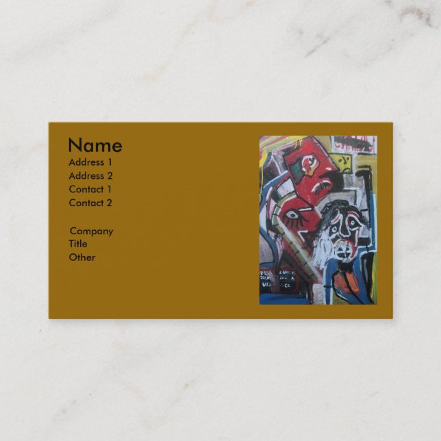 CLUB POPPER BUSINESS CARD (Front)