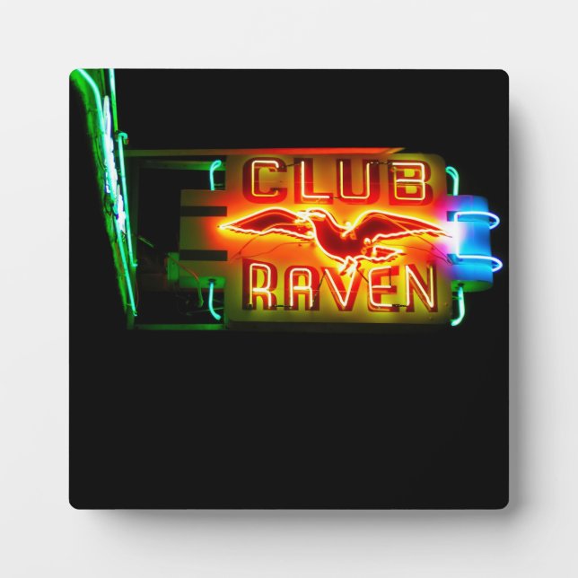 Club Raven Plaque (Front)