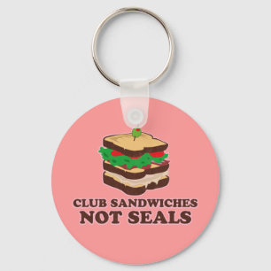Club Sandwich Not Seals Key Ring