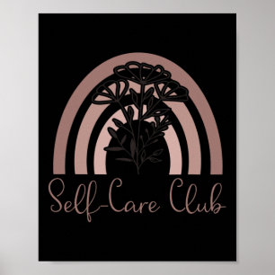 Club Saying Mental Health Awareness Rainbow Love Poster