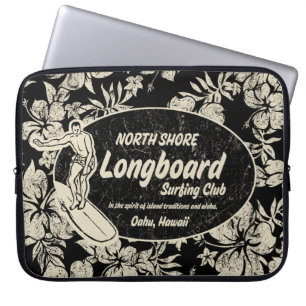 Club Surfing Hawaiian Neoprene Wetsuit Laptop Sleeve