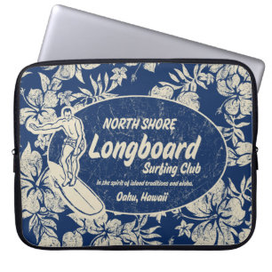 Club Surfing Hawaiian Neoprene Wetsuit Laptop Sleeve