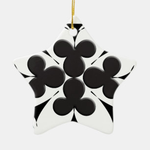 Clubs Ceramic Tree Decoration