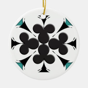 Clubs Ceramic Tree Decoration