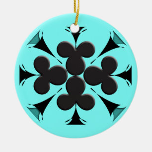 Clubs Ceramic Tree Decoration
