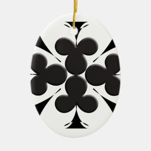 Clubs Ceramic Tree Decoration