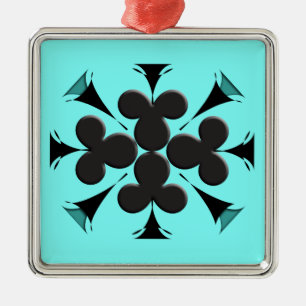 Clubs Metal Tree Decoration