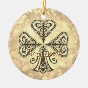 Clubs poker ceramic tree decoration