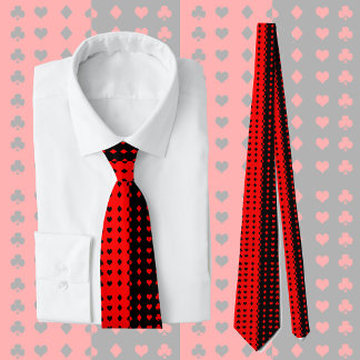 Clubs, spades, hearts, diamonds - cool    tie