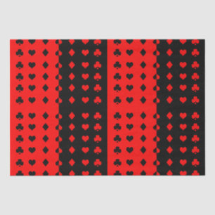 Clubs, spades, hearts, diamonds - cool     tissue paper