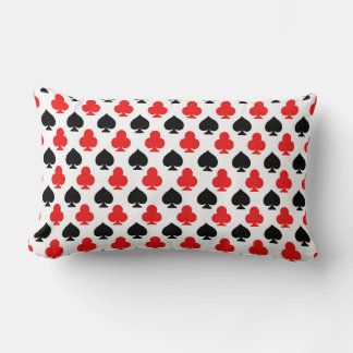 Clubs Spades Playing Card Decorative Throw Pillow