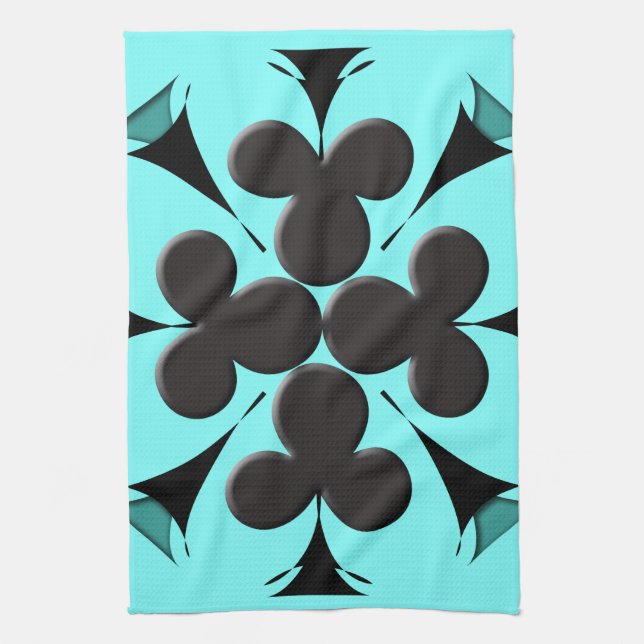 Clubs Tea Towel (Vertical)