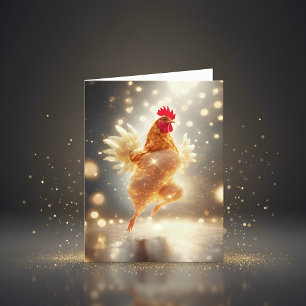 Cluck and Sparkle - sparkling chicken  Card