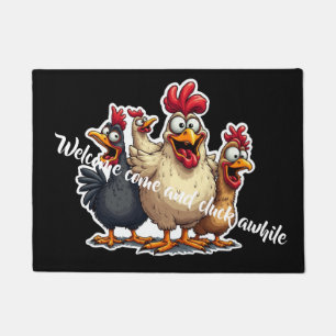 Cluck awhile doormat