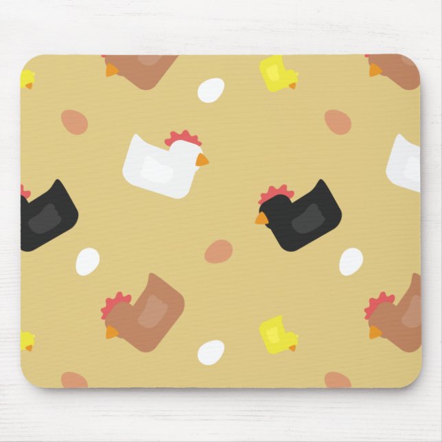 Cluck Cluck Mouse Pad (Front)