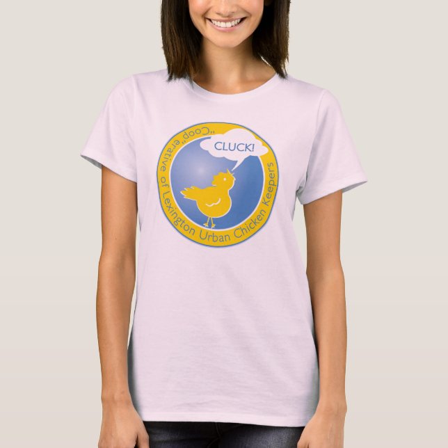 Cluck! Logo Organic Women's Tee (Front)