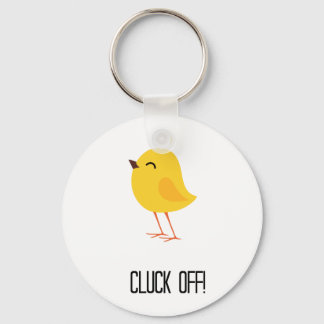 Cluck off! key ring