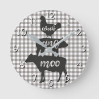 Cluck Oink Moo Chicken Cow Pig Farmhouse Kitchen