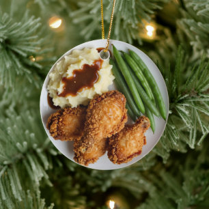 Cluck Yeah, It's Christmas! Funny Chicken Pun Ceramic Tree Decoration