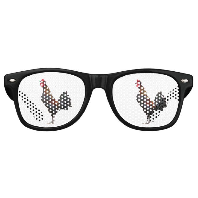 Clucking Chicken Retro Sunglasses (Front)