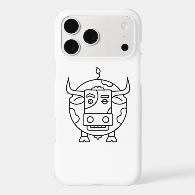 Clueless Bull Art Phone Case (Back)