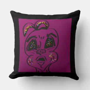 Clueless Bunny Cushion