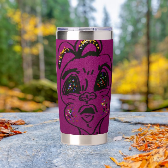 Clueless Bunny  Insulated Tumbler (Outdoor (Rotated))
