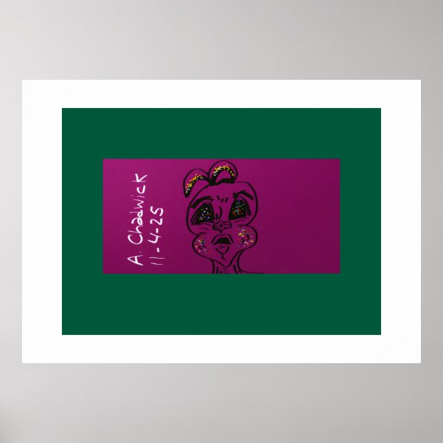 Clueless Bunny Poster (Front)