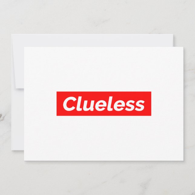 Clueless III Invitation (Front)