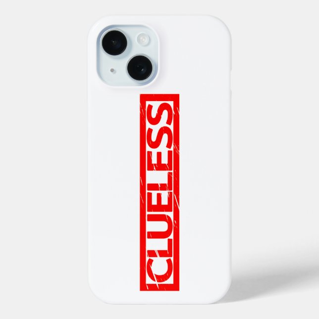 Clueless Stamp Case-Mate iPhone Case (Back)