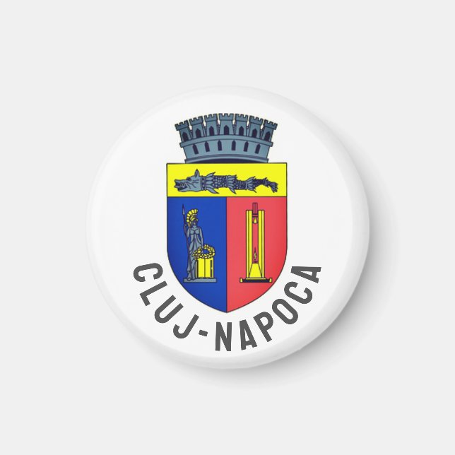 Cluj-Napoca coat of arms, Romania Magnet (Front)