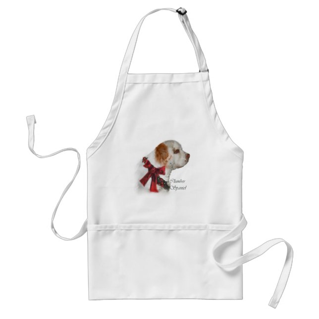Clumber Spaniel Christmas Gifts Standard Apron (Front)