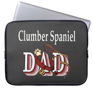 Clumber Spaniel Dad Gifts Laptop Sleeve
