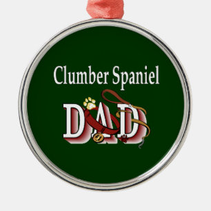 Clumber Spaniel DAD Metal Tree Decoration