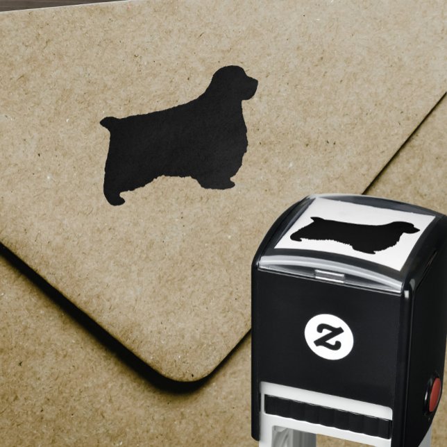 Clumber Spaniel Dog Breed Silhouette Self-inking Stamp (Creator Uploaded)