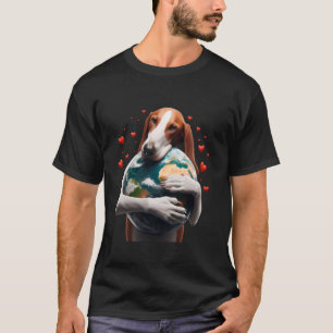 Clumber Spaniel Dog Earth Day Hug Love Owner Huggi T-Shirt
