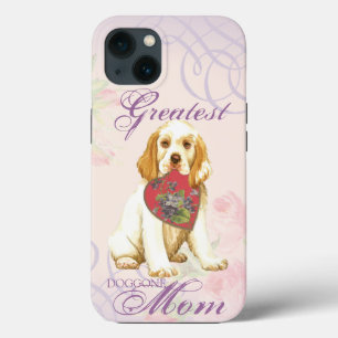 Clumber Spaniel Heart Mum iPhone 13 Case
