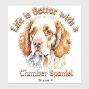 Clumber Spaniel Lover Sticker car decal 
