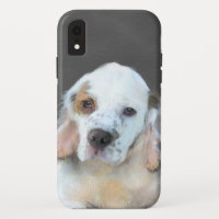 Clumber Spaniel Painting - Cute Original Dog Art