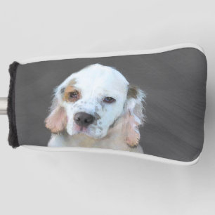 Clumber Spaniel Painting - Cute Original Dog Art Golf Head Cover