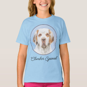 Clumber Spaniel Painting - Cute Original Dog Art T T-Shirt